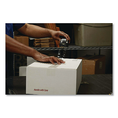 Scotch BOX LOCK Shipping Tape, 3" Core, 1.88" x 38.2 yds, Clear, 6/Pack (3950S6)