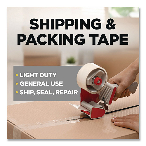 Scotch General Purpose Packaging Tape with Dispenser, 3" Core, 1.88 x 84.2 yds, Clear (335077RD36GC)