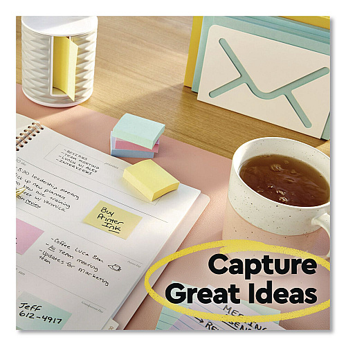 Post-it Original Pads in Canary Yellow, Note Ruled, 3" x 3", 100 Sheets/Pad, 18 Pads/Pack (654144YW)