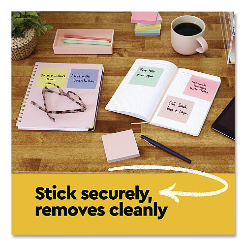 Post-it Original Pads in Canary Yellow, Note Ruled, 3" x 3", 100 Sheets/Pad, 18 Pads/Pack (654144YW)
