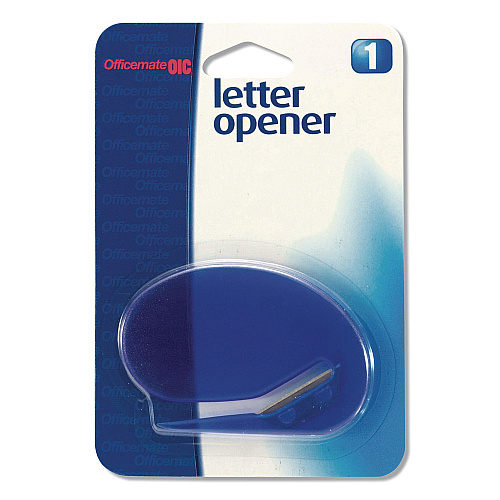 Officemate Letter Opener, 2.75", Blue (587390)