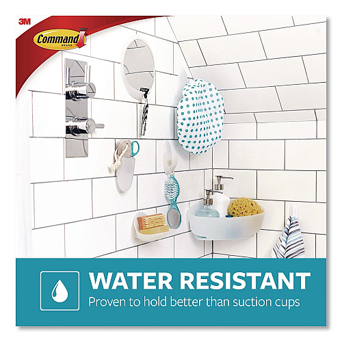 Command Bath Shower Caddy, 11.45 x 4.8 x 4, Clear (70006900693)