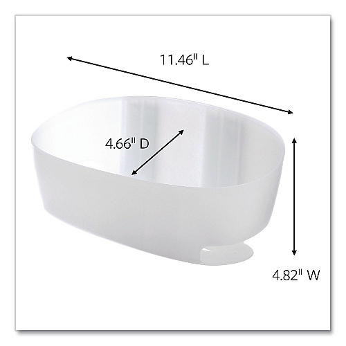 Command Bath Shower Caddy, 11.45 x 4.8 x 4, Clear (70006900693)