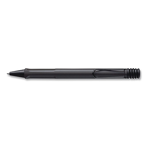 LAMY safari Ballpoint Pen, Retractable, Medium, Black Ink, Black Barrel (L217)