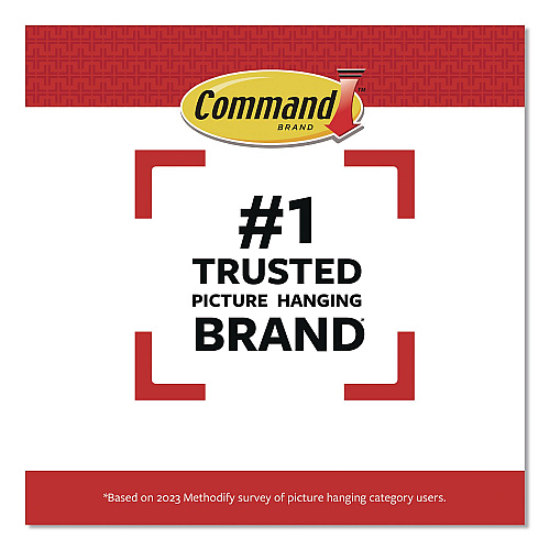 Command Damage-Free Hanging Picture Hanging Strip Pairs, (16) Large (0.75" x 3.65"), (12) Medium (0.63" x 2.75"), White, 28/Pack (MMM1720928ES)