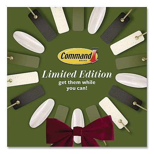 Command Limited Edition Decorative Hook Variety Pack, (8) Mini Spring Hooks, (2) Medium Hooks (Supports 3lb), Sage Green/Brass, 10/PK (SGMHP10ESF)