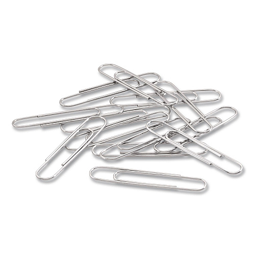 Acco Recycled Jumbo Paper Clips, Smooth, Silver, 100/Box, 50 Boxes/Carton (72525CT)