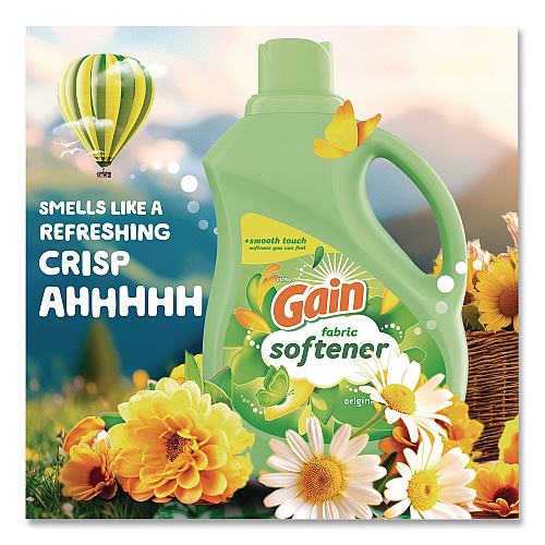 Gain Fabric Softener, Original Scent, 140 oz Bottle (10067)