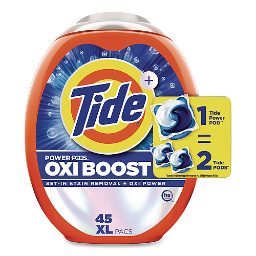 Tide Oxi Boost Power PODS, HE Compatible, 45 Pods/Tub (17124)
