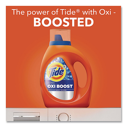Tide Ultra OXI Boost Laundry Detergent, HE Compatible, 117 oz Bottle (17538)