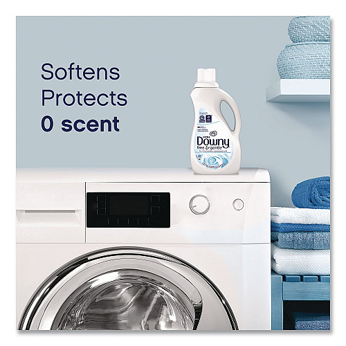 Downy Free and Gentle Liquid Fabric Softener, Unscented, 111 oz Bottle (18262)