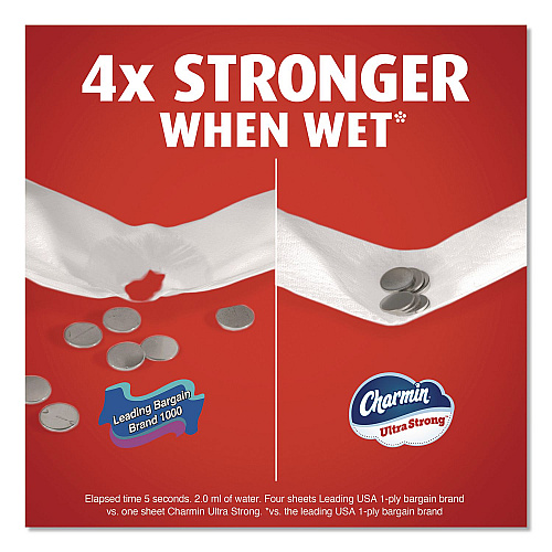 Charmin Ultra Strong Bathroom Tissue, Septic Safe, 2-Ply, White, 220 Sheets/Roll, 12 Rolls/Pack (32173)