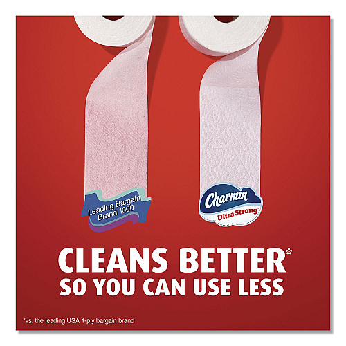 Charmin Ultra Strong Bathroom Tissue, Septic Safe, 2-Ply, White, 220 Sheets/Roll, 12 Rolls/Pack (32173)