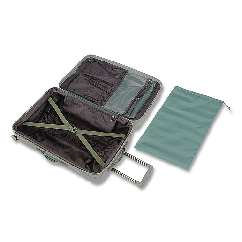 AMERICAN TOURISTER Cascade Hardside Spinner Suitcase, 17.75 x 10 x 26.75, Sage Green (1432452017)