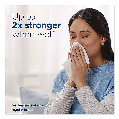 Puffs Ultra Soft Facial Tissue, 2-Ply, White, 72 Sheets/Box, 8 Boxes/Pack (61971)