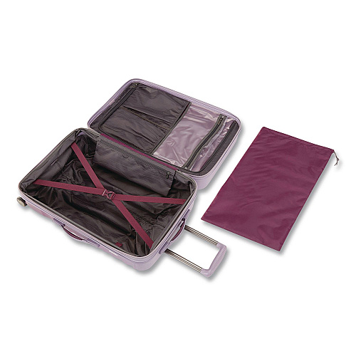 AMERICAN TOURISTER Cascade Hardside Spinner Suitcase, 17.75 x 10 x 26.75, Purple Haze (1432454321)
