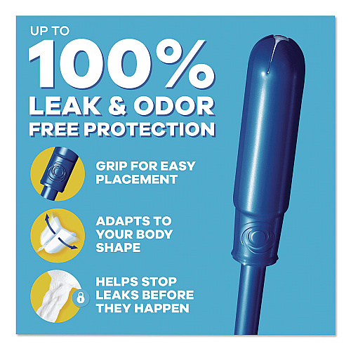 Tampax Pearl Tampons, Regular Absorbency, 50/Pack (71135)