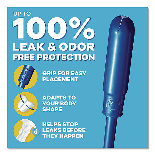 Tampax Pearl Tampons, Light/Regular/Super Absorbency, 47/Pack (71447)