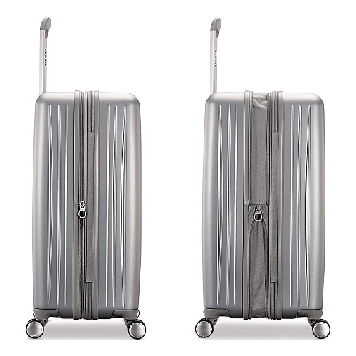 Samsonite Opto 3 Hardside Spinner Suitcase, 13.58 x 9.25 x 19.29, Silver (1470747722)