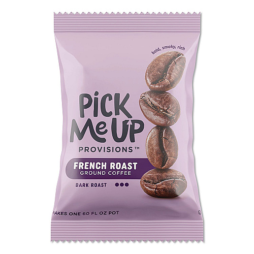 Pick Me Up Provisions French Roast Coffee Fraction Pack, 2.2 oz, 42/Carton (BHS90366)