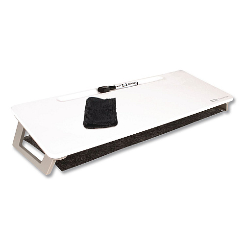 Quartet Magnetic Steel Dry Erase Desktop Computer Pad, 21 x 7.75, White Surface (Q090F01R)