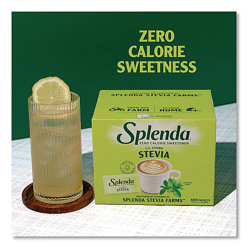 Splenda Stevia Sweetener Packet, 0.04 oz, 400/Box (HFP00613)