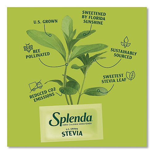 Splenda Stevia Sweetener Packet, 0.04 oz, 400/Box (HFP00613)