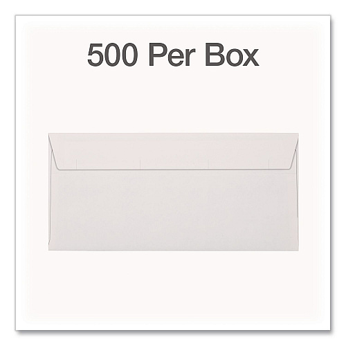 Quality Park Reveal-N-Seal Envelope, Security Tint, #10, Commercial Flap, Self-Adhesive Closure, 4.13 x 9.5, White, 500/Box (1014438)