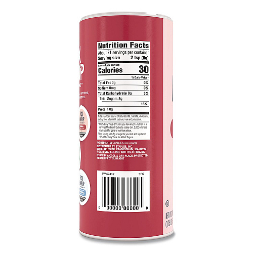 Pick Me Up Provisions Pure Sugar, 20 oz Canister, 3/Pack (PM62433)