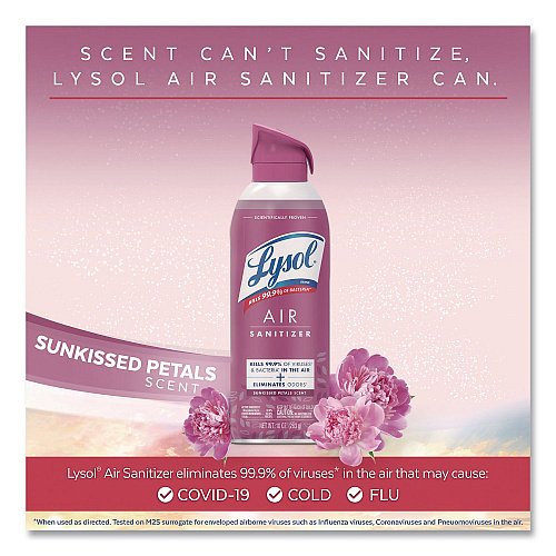 Lysol&reg; Air Sanitizing Spray, Sunkissed Petals Scent, 10 oz Aerosol Spray (1920056148)