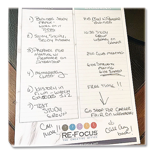 Re-focus the Creative Office Premium Legal To-Do/Appointment List Pads, List Format, (30) Light Blue/Dark Blue/White Marble 8.5 x 11 Sheets, 2/Pack (BLUELEGALPAD)