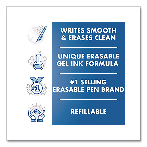 Pilot FriXion Ball Clicker Erasable Gel Pen, Retractable, Extra-Fine 0.5 mm, Assorted Ink and Barrel Colors, 7/Pack (32509)