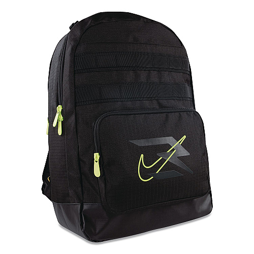 3BRAND Russell Wilson Nike Pro Laptop Backpack, Fits Devices Up to 17", 13 x 7 x 19, Black/Green (9AT047023)
