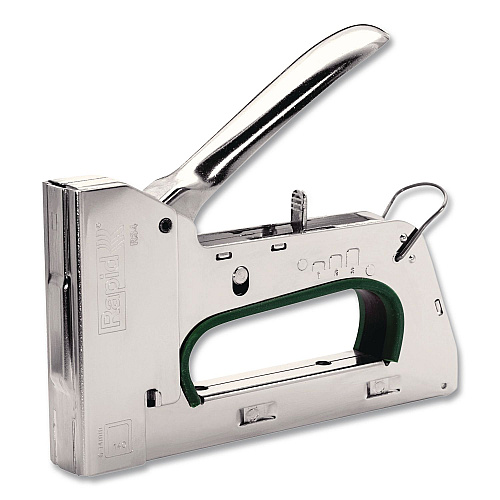 Rapid PRO R34E Heavy-Duty Staple Gun, 1/4" to 9/16" Flatwire Staples (20511550)