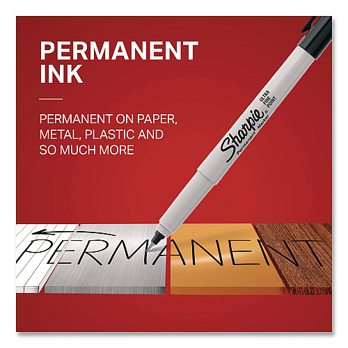 Sharpie Ultra Fine Tip Permanent Marker, Ultra-Fine Tip, Assorted Colors, 8/Pack (37600PP)