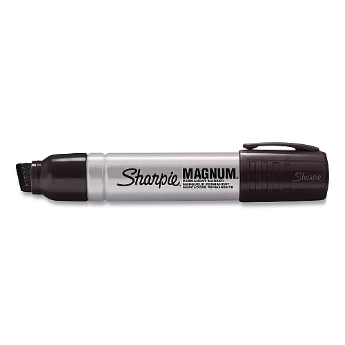 Sharpie Magnum Permanent Marker, Broad Chisel Tip, Black, 72/Carton (44001CT)