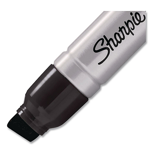 Sharpie Magnum Permanent Marker, Broad Chisel Tip, Black, 72/Carton (44001CT)