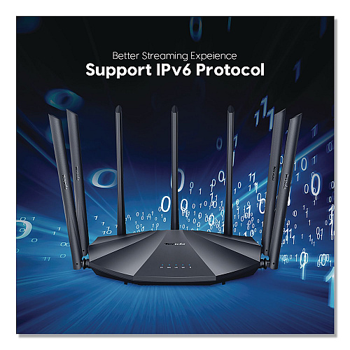 Tenda AC23 AC2100 Dual-Band Gigabit Wireless Router, 4 Ports, Dual-Band 2.4 GHz/5 GHz