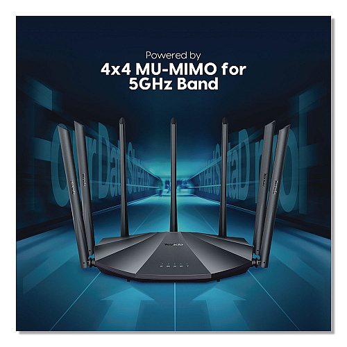 Tenda AC23 AC2100 Dual-Band Gigabit Wireless Router, 4 Ports, Dual-Band 2.4 GHz/5 GHz