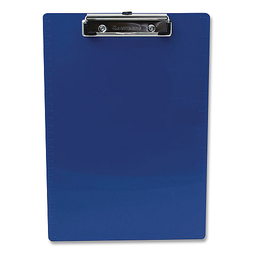 Saunders Recycled Plastic Clipboard, 0.5" Clip Capacity, 8.5 x 11 Sheets, Assorted Colors, 3/Pack (2260130014)