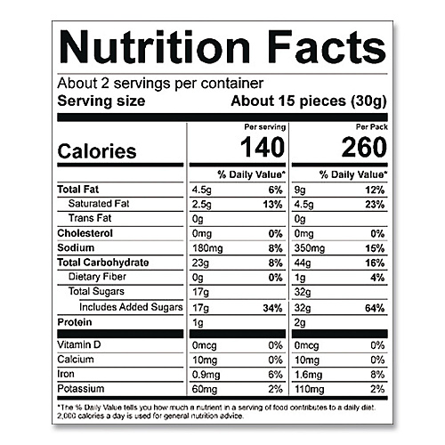 Sheila Gs Brownie Brittle Salted Caramel Brownie Snack, 2 oz Bag, 24/Carton (SGB01132)