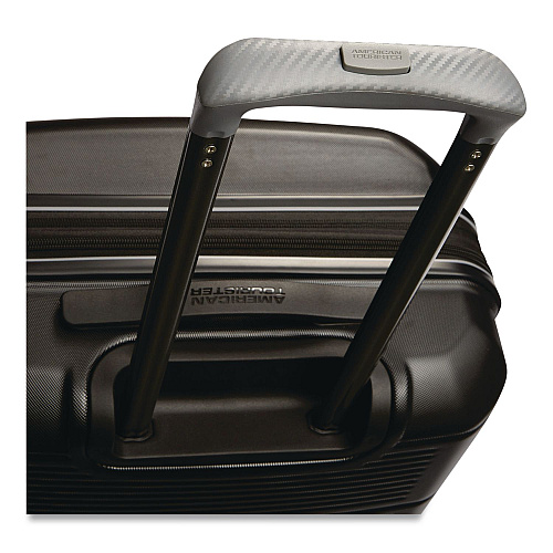 AMERICAN TOURISTER Stratum 2.0 Hardside Spinner Suitcase, 15 x 9.5 x 22, Jet Black (1423481465)