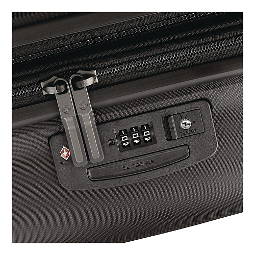 Samsonite Elevation Plus Hardside Spinner Suitcase, Fits Devices Up to 15", 15 x 10 x 23, Triple Black (1429102620)