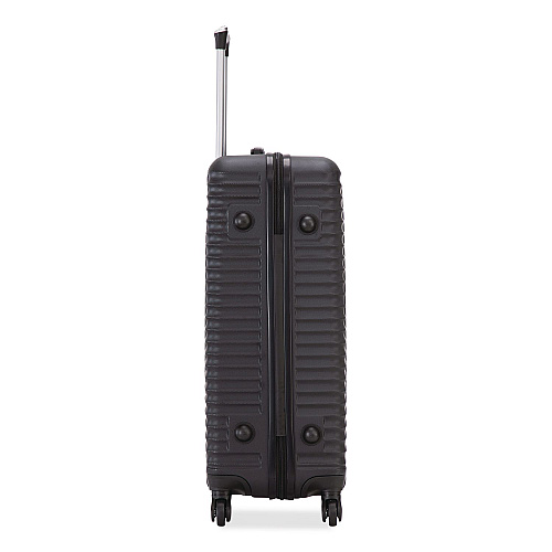 TUCCI VOYAGE Vertice ABS 2-Piece Luggage Set, Black (V000102PCBLK)