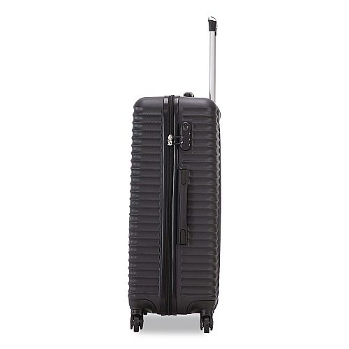 TUCCI VOYAGE Vertice ABS 2-Piece Luggage Set, Black (V000102PCBLK)