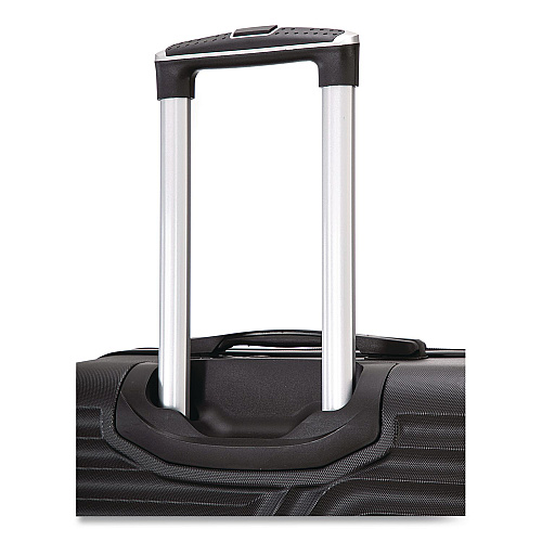 TUCCI VOYAGE Vertice ABS 2-Piece Luggage Set, Black (V000102PCBLK)