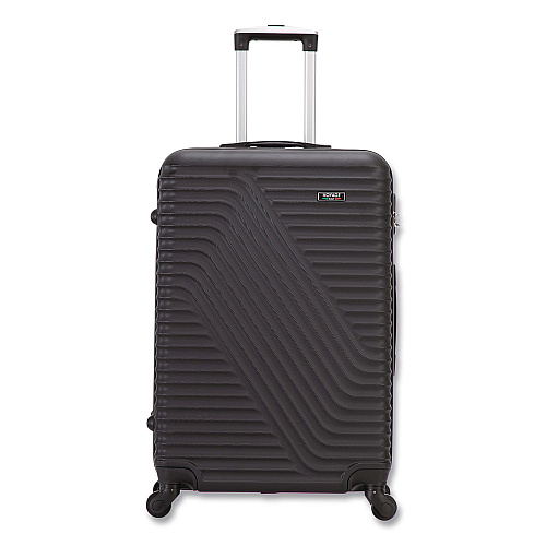 TUCCI VOYAGE Vertice ABS 2-Piece Luggage Set, Black (V000102PCBLK)