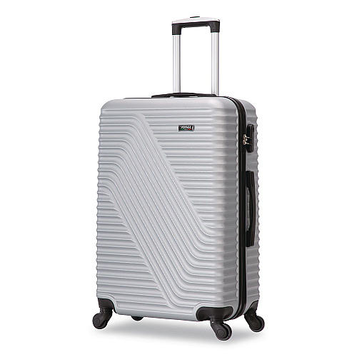 TUCCI VOYAGE Vertice ABS 2-Piece Luggage Set, Silver (V000102PCSLV)