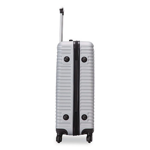 TUCCI VOYAGE Vertice ABS 2-Piece Luggage Set, Silver (V000102PCSLV)