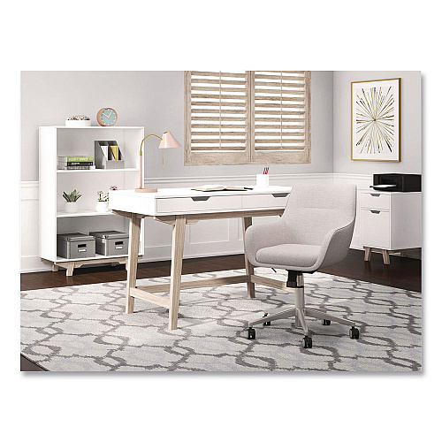 Thomasville Whitney Bookcase, Three Shelves, 31.75w x 14d x 48.25h, White (SPLSWHBKTV)